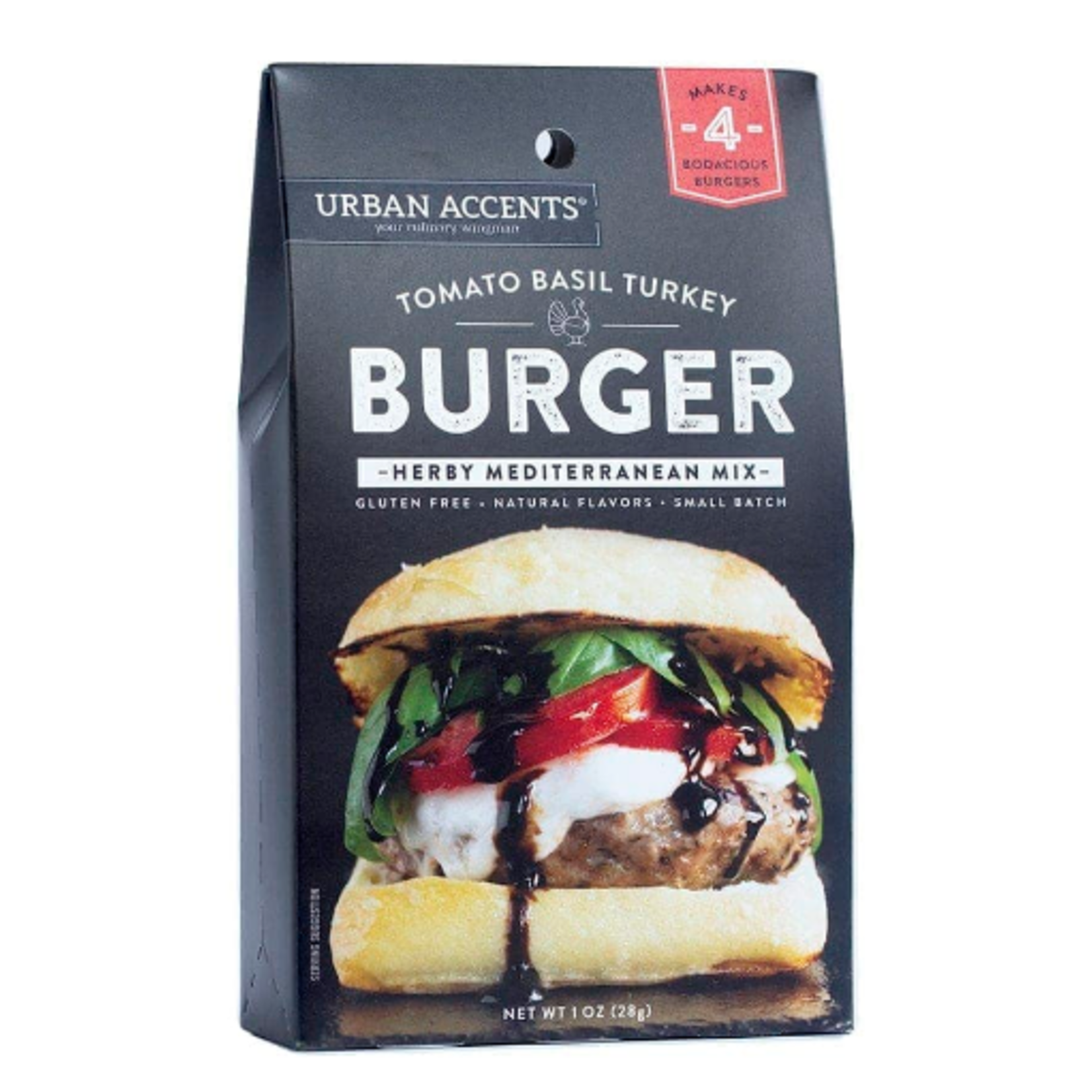 Stonewall Kitchen UA Tomato Basil Turkey Burger 1.0oz | Stonewall Kitchen