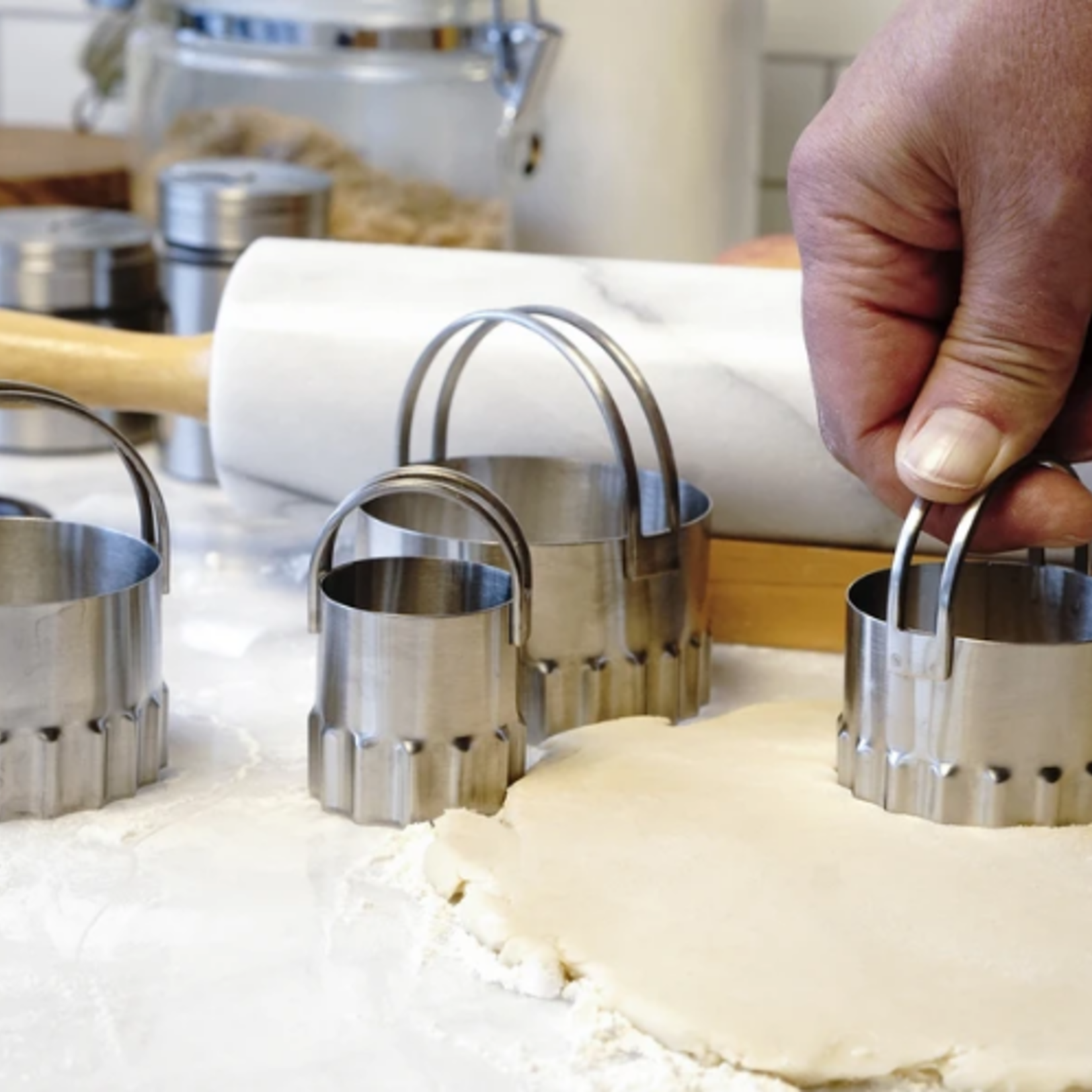 RSVP Biscuit Cutters, round rippled | RSVP