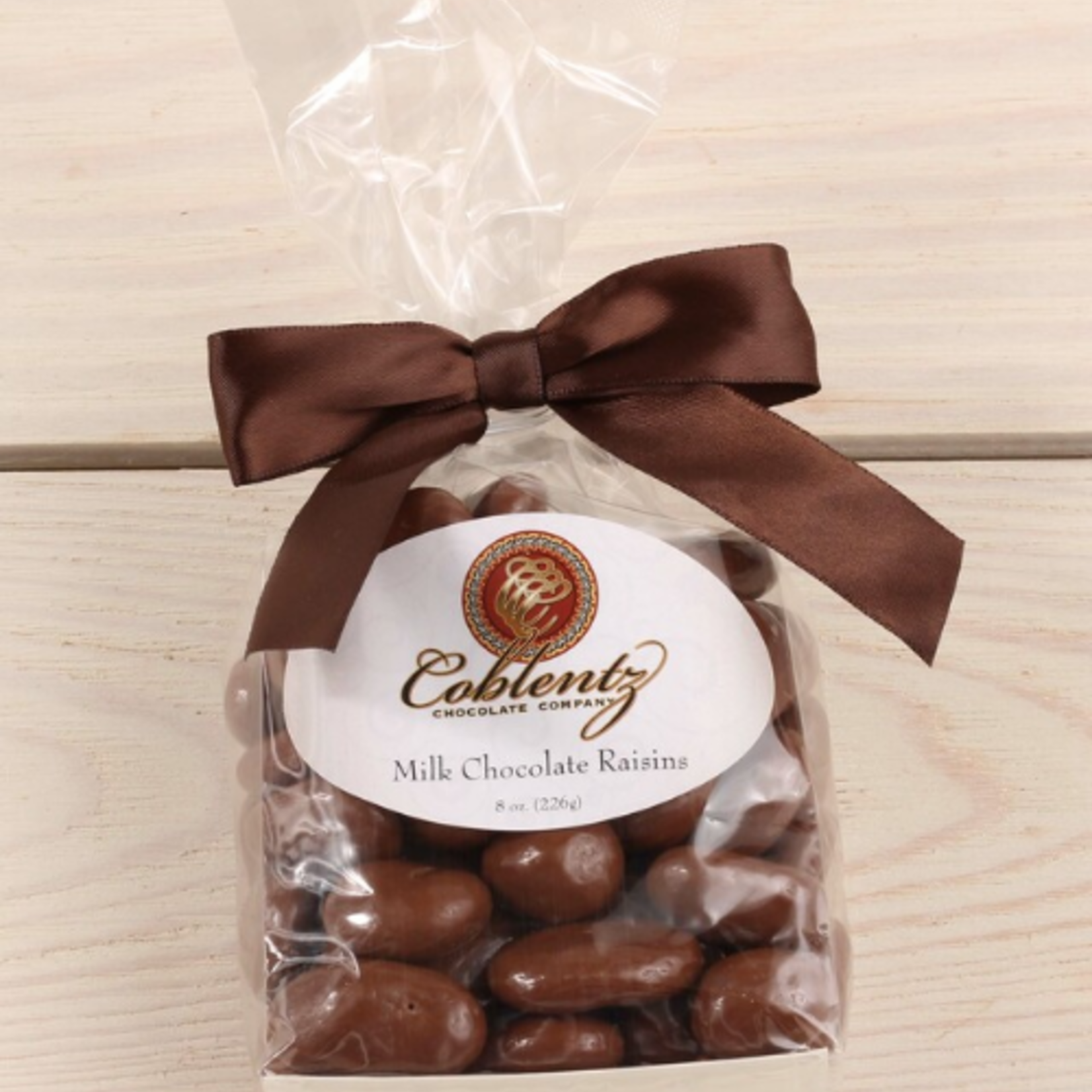 Coblentz Chocolates Choc Covered Raisins 8oz | Coblentz Chocolates
