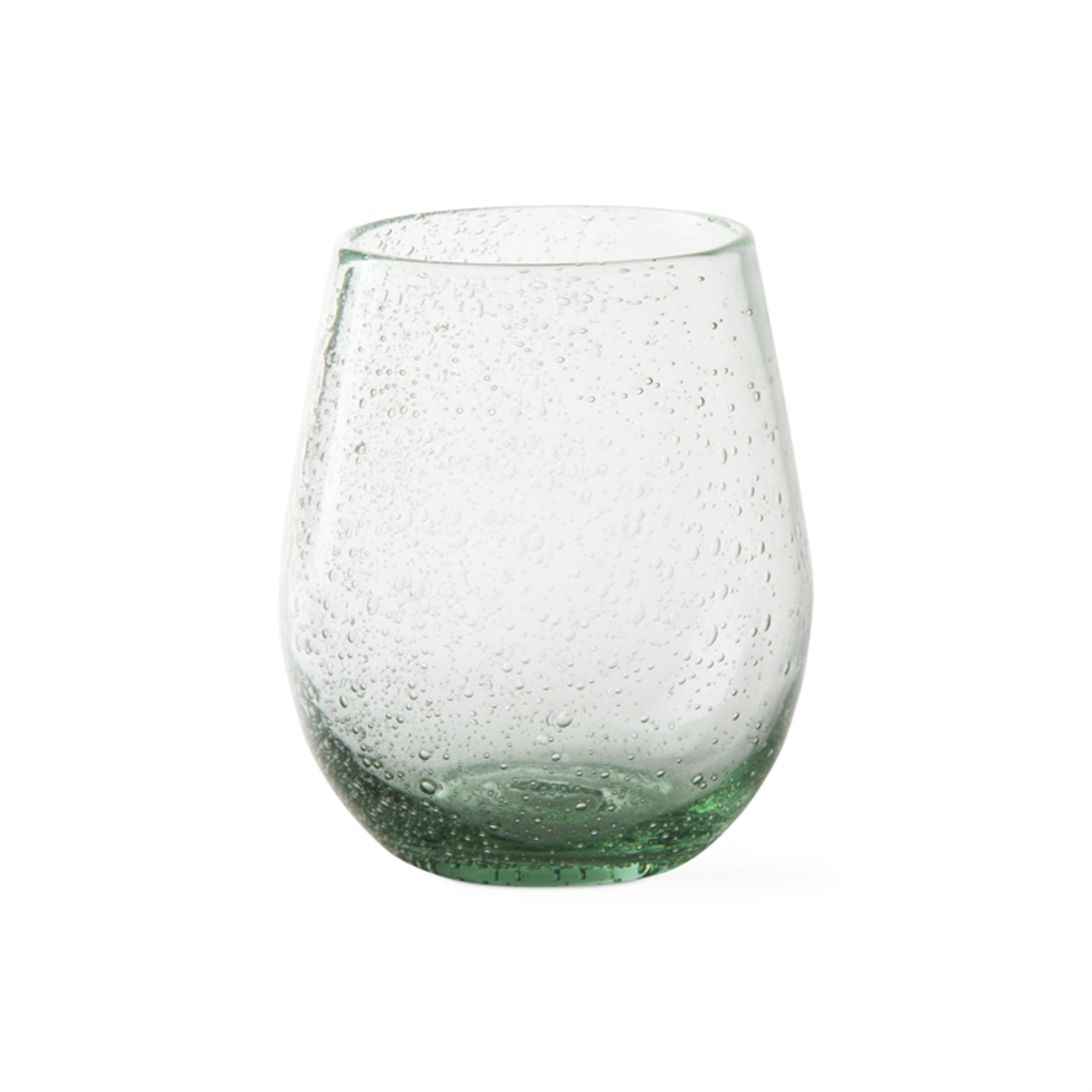 Tag Stemless Wine Bubble Glass, Light Green | Tag
