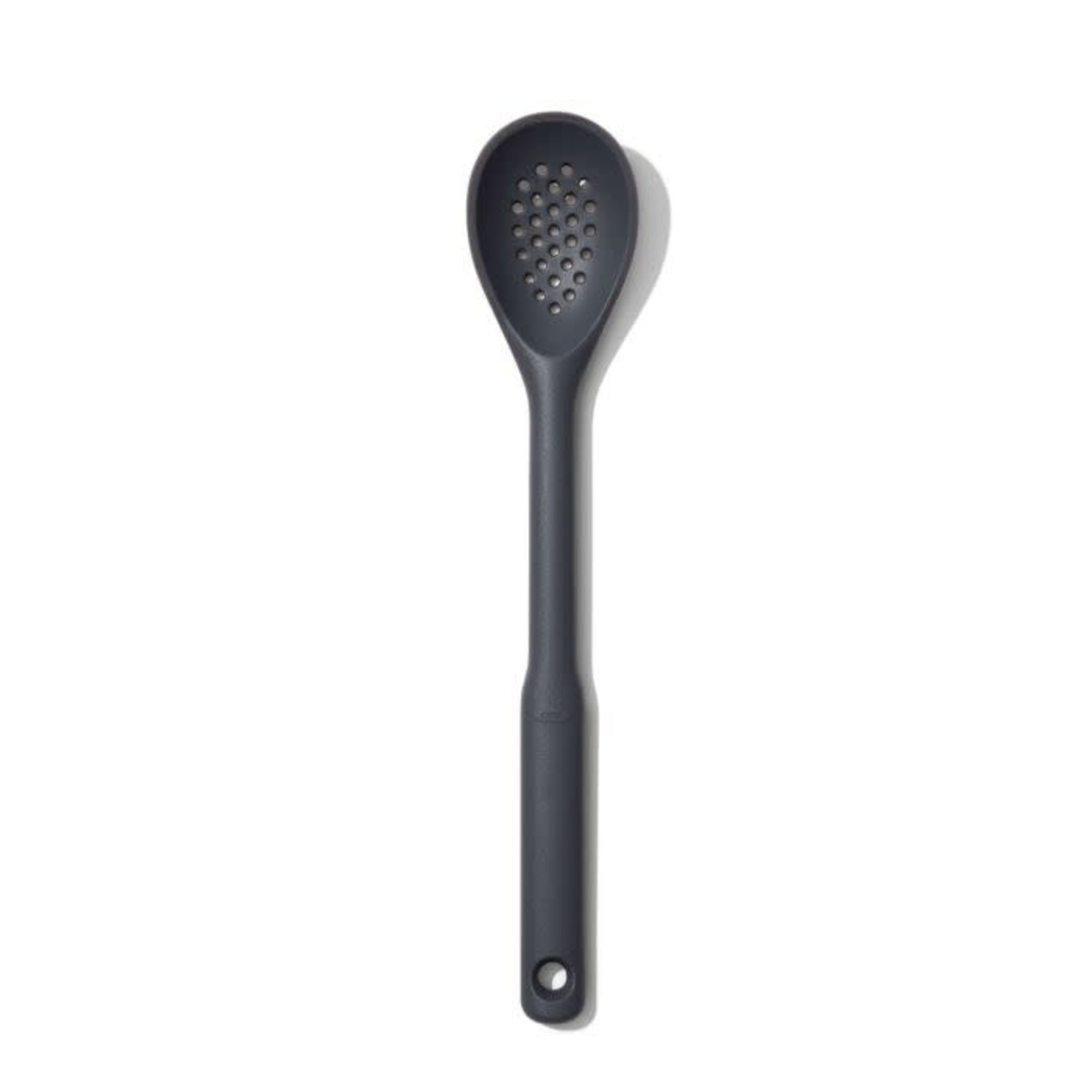 OXO Silicone Slotted Spoon - Peppercorn | OXO Good Grips