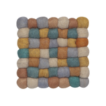 Danica Brands Ochre Wool Felt Ball Trivet | Danica Brands