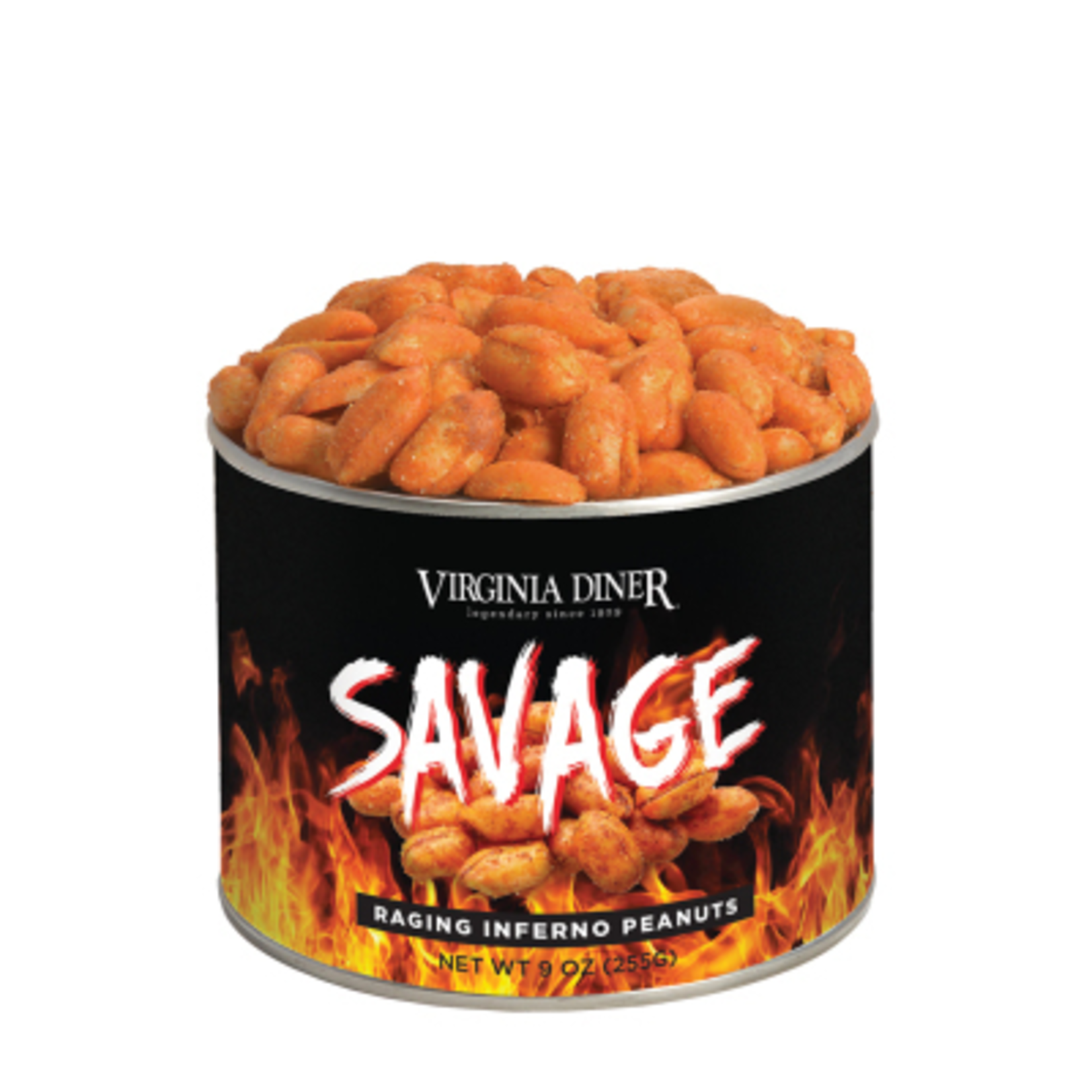Virginia Diner 9 oz Savage Hot Peanuts