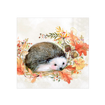 Boston International Luncheon Napkin, Fall Sweet Hedgehog | Boston International