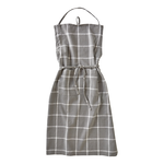 Tag Apron, Classic Check - Gray