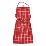 Tag Apron, Classic Check - Red