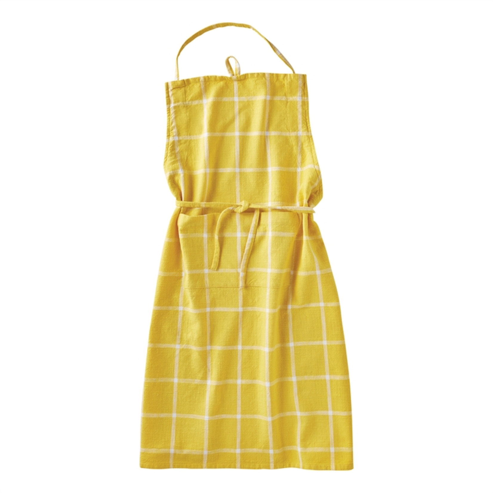 Tag Apron, Classic Check - Yellow