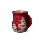 Tag Hand Warming Mug, Forest Red