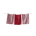 Tag Dishtowel S/3 - Merry Plaid