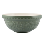 Mason Cash Mason Cash In the Forest S18 (2.85 Qt) Embossed Mixing Bowl | Owl (Green)