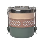 Danica Brands Tiffin Food Container, 3 Tier - Clay | Danica Brands