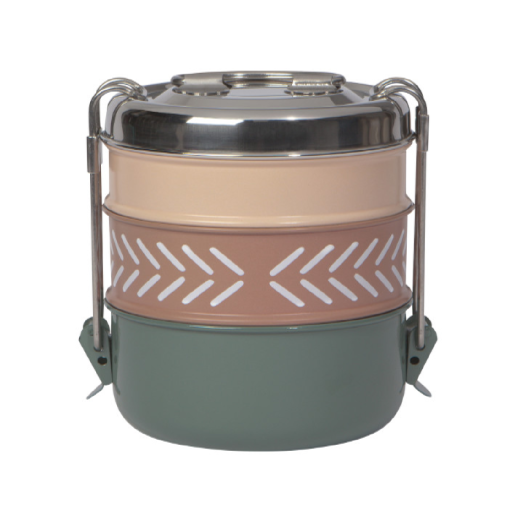 Danica Brands Tiffin Food Container, 3 Tier - Clay | Danica Brands