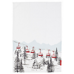 Stonewall Kitchen Winter Tea Towel, Ski Lift | Stonewall Kitchen