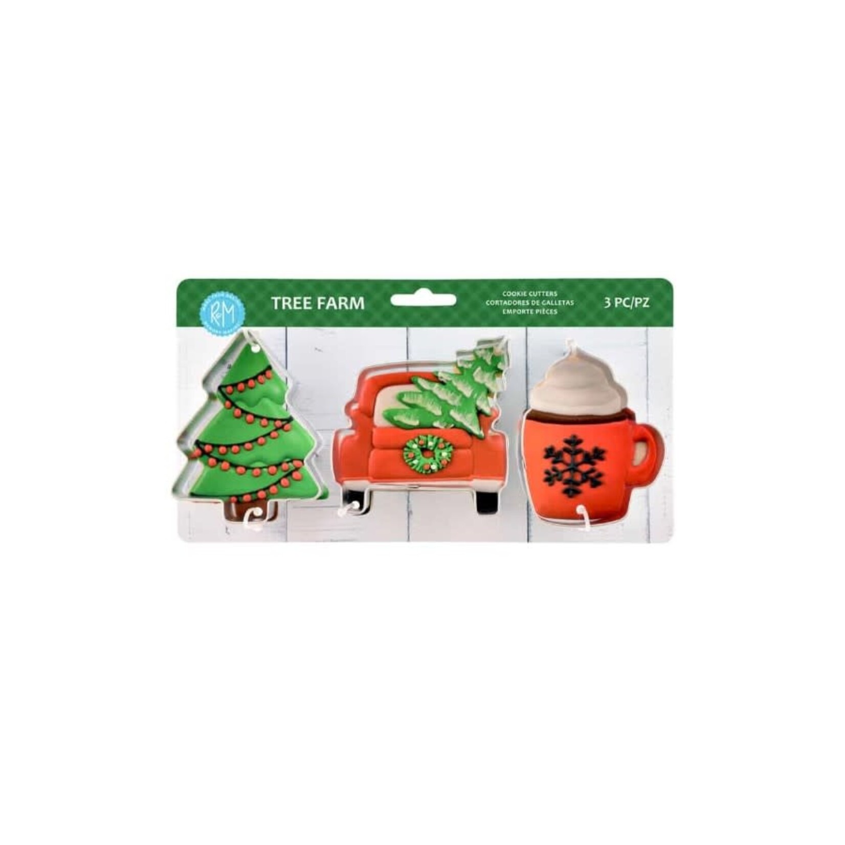 R&M International Xmas Tree Farm 3pc Cookie Cutter Set | R&M International