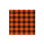 Boston International Cocktail Napkin, Buffalo Check Orange