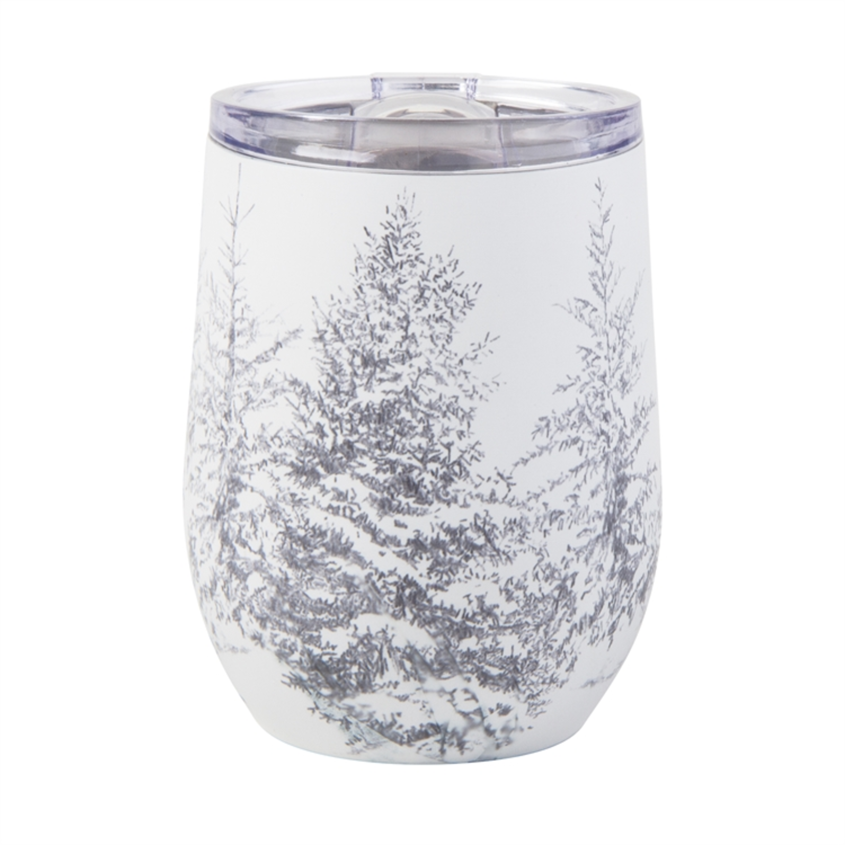 Tag Winter Sketch Tree, Stemless Wine Cup | Tag