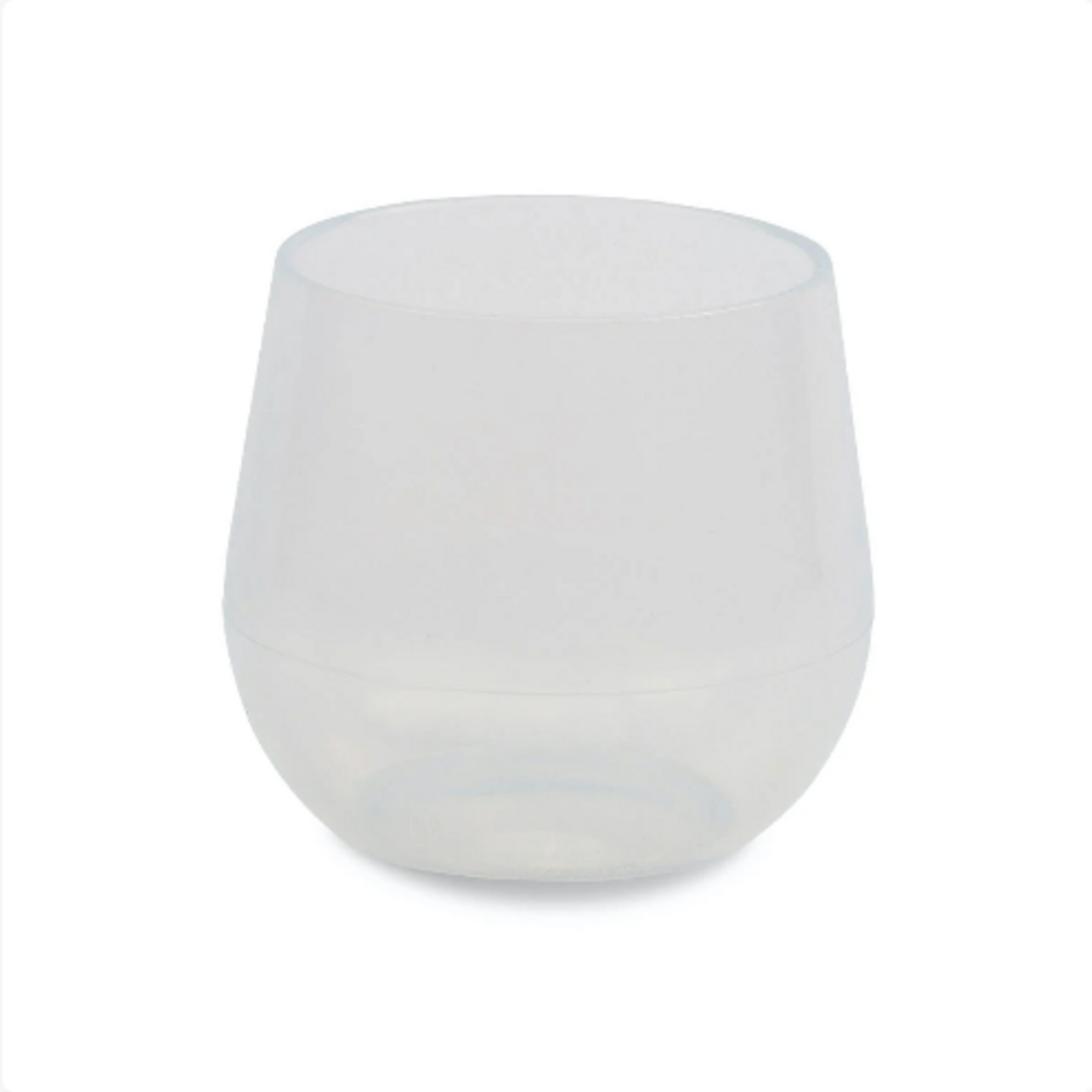 Wine Glass, Frosted White, 14 oz | Silipint