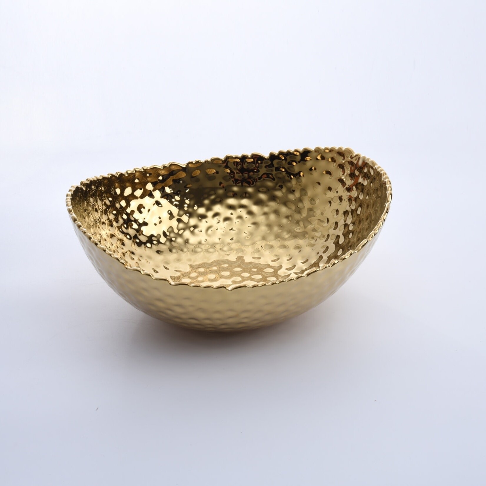 Large Oval Bowl, Gold | Pampa Bay