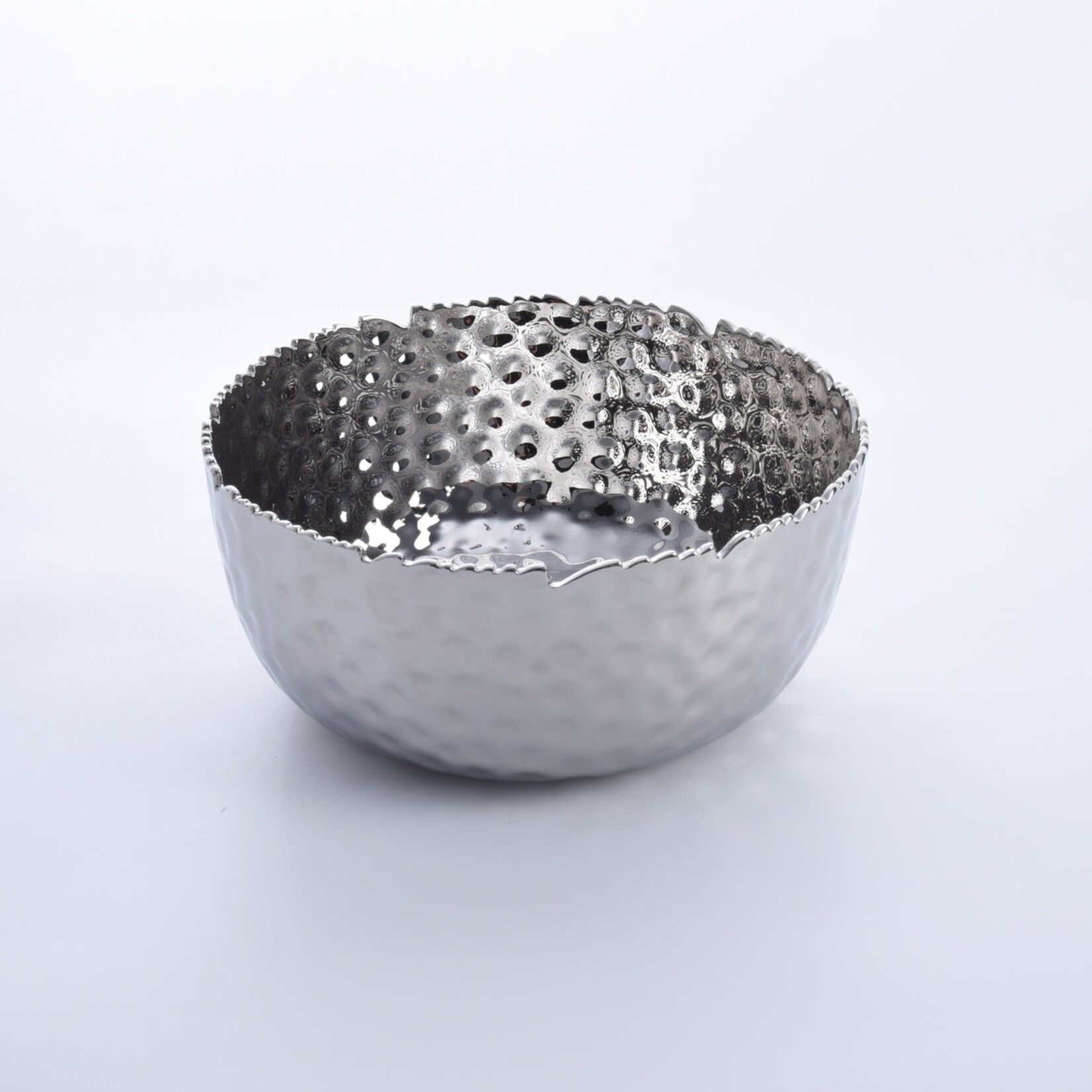 Large Round Bowl, Silver | Pampa Bay