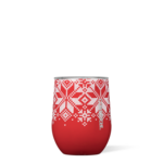 Corkcicle Corkcicle Stemless 12oz, Fairisle Red