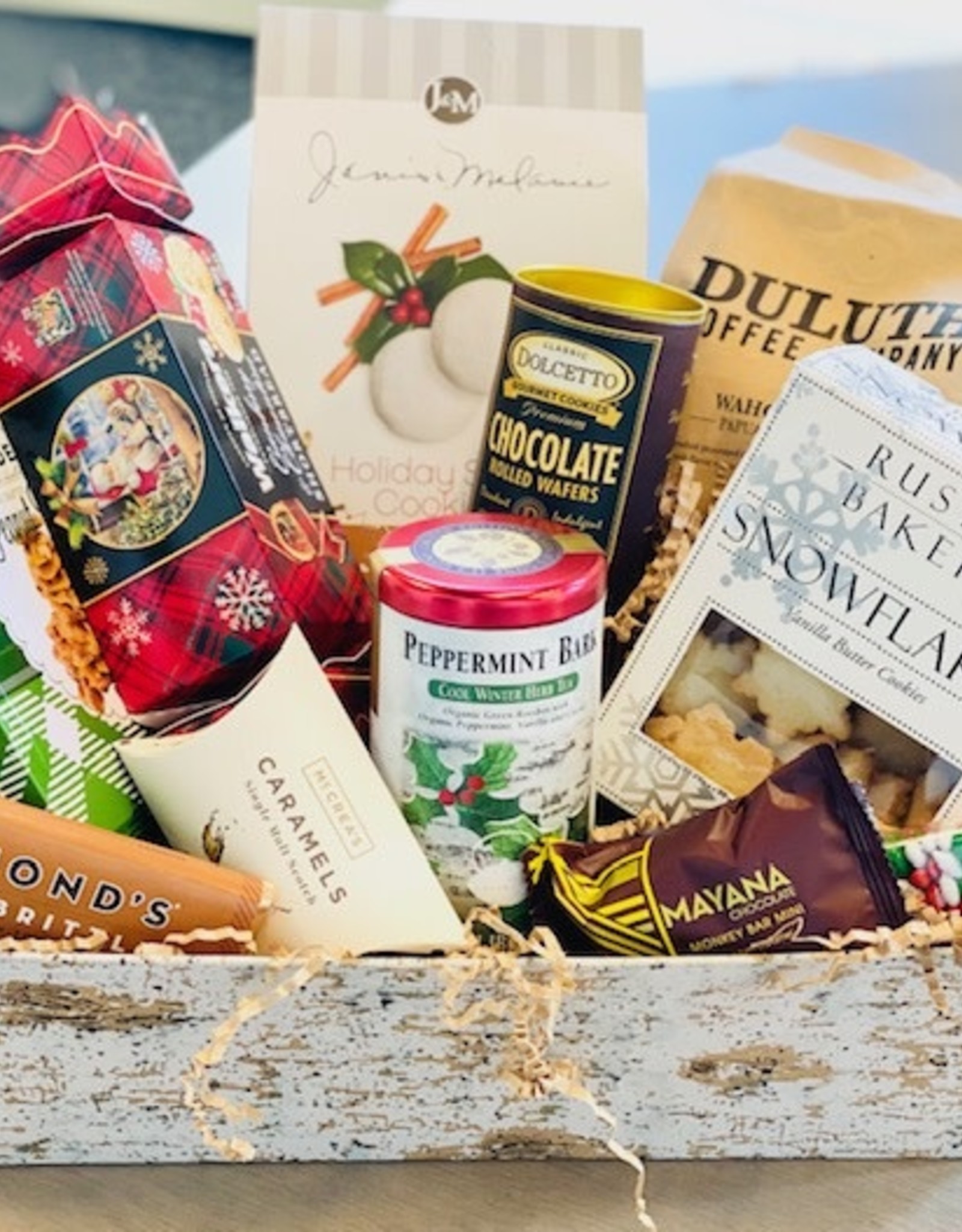 Holiday Green Gift Basket Example Duluth Kitchen Co