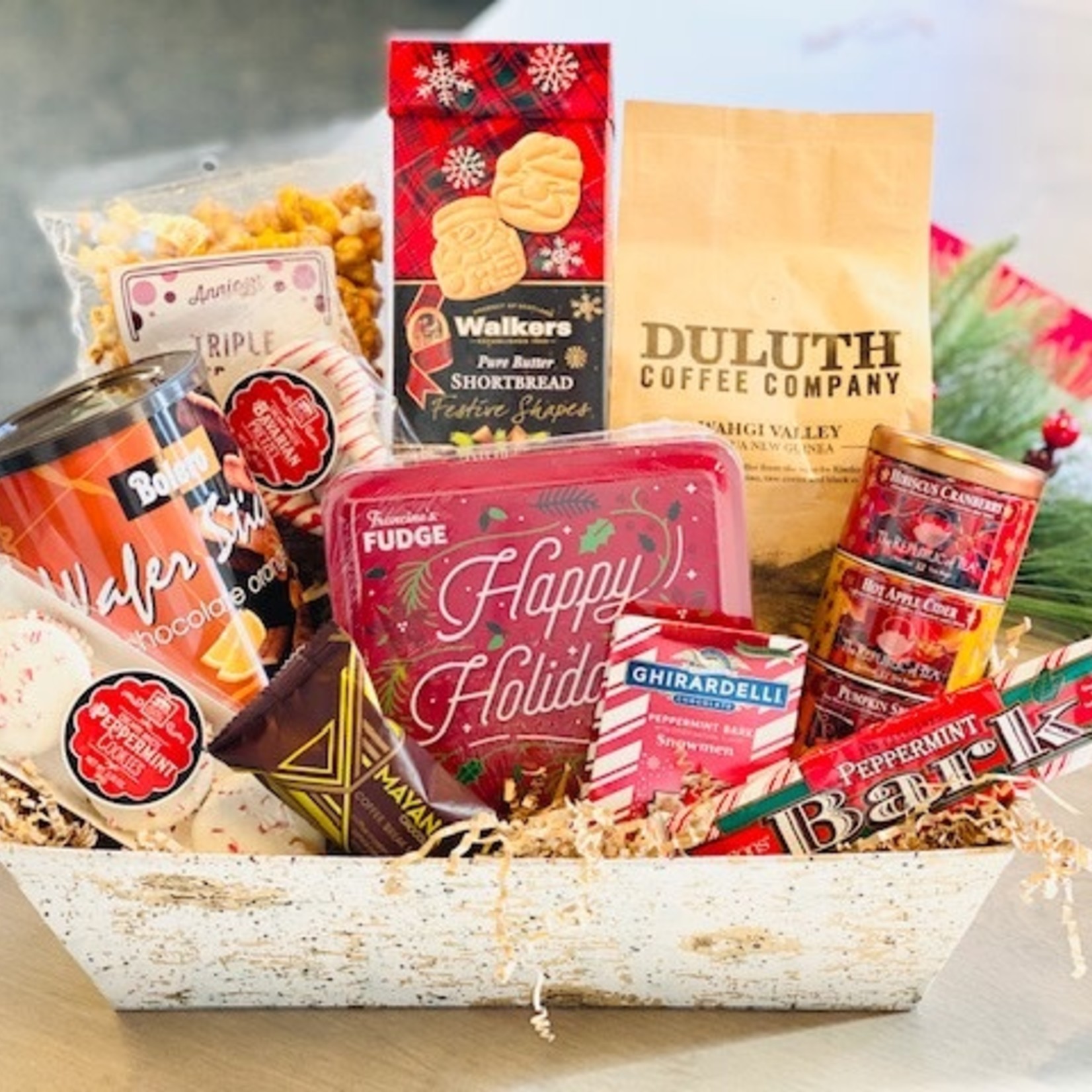 Happy Holiday Gift Basket Example