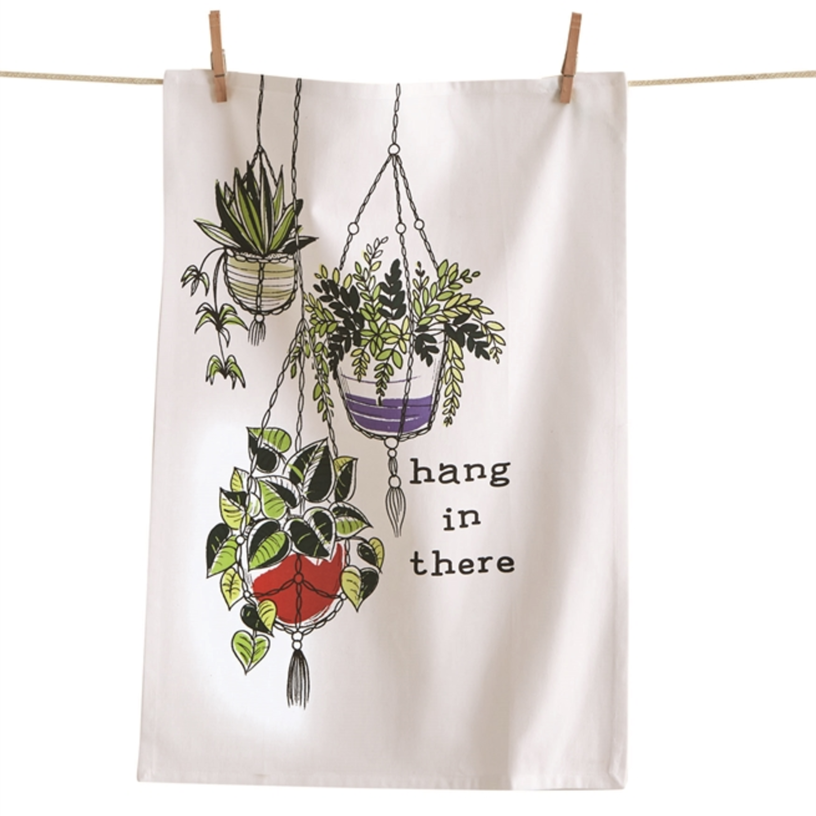 Tag Dishtowel - Hang In There