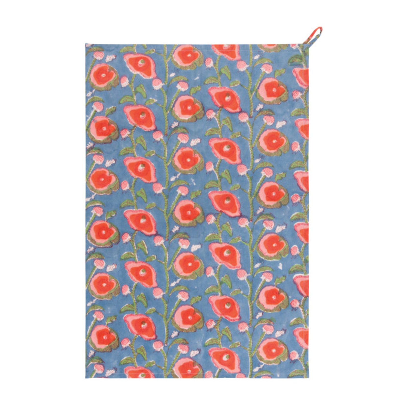 Now Designs Dishtowel - Poppy Block Print