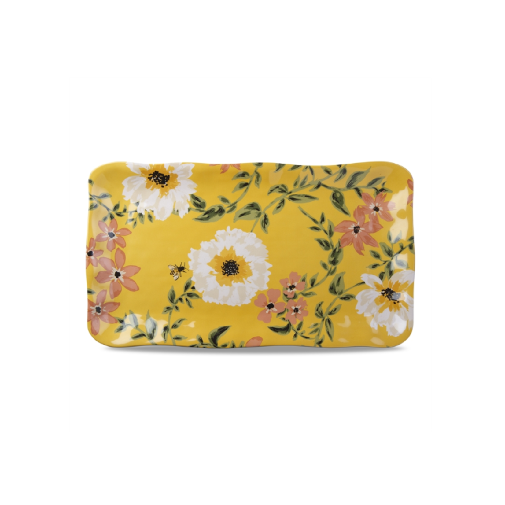 Tag Platter Melamine - Bee Floral
