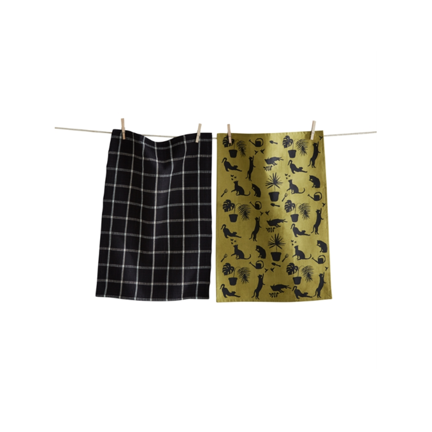 Tag Dishtowel S/2 - Garden Cat | Tag