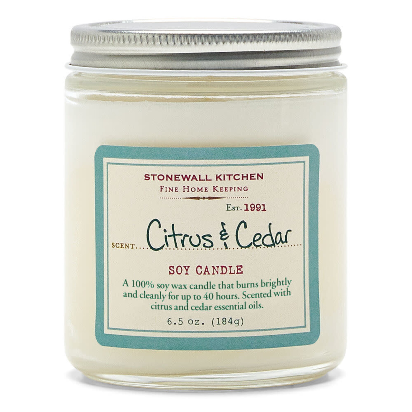 Stonewall Kitchen Citrus & Cedar Soy Candle | Stonewall Kitchen
