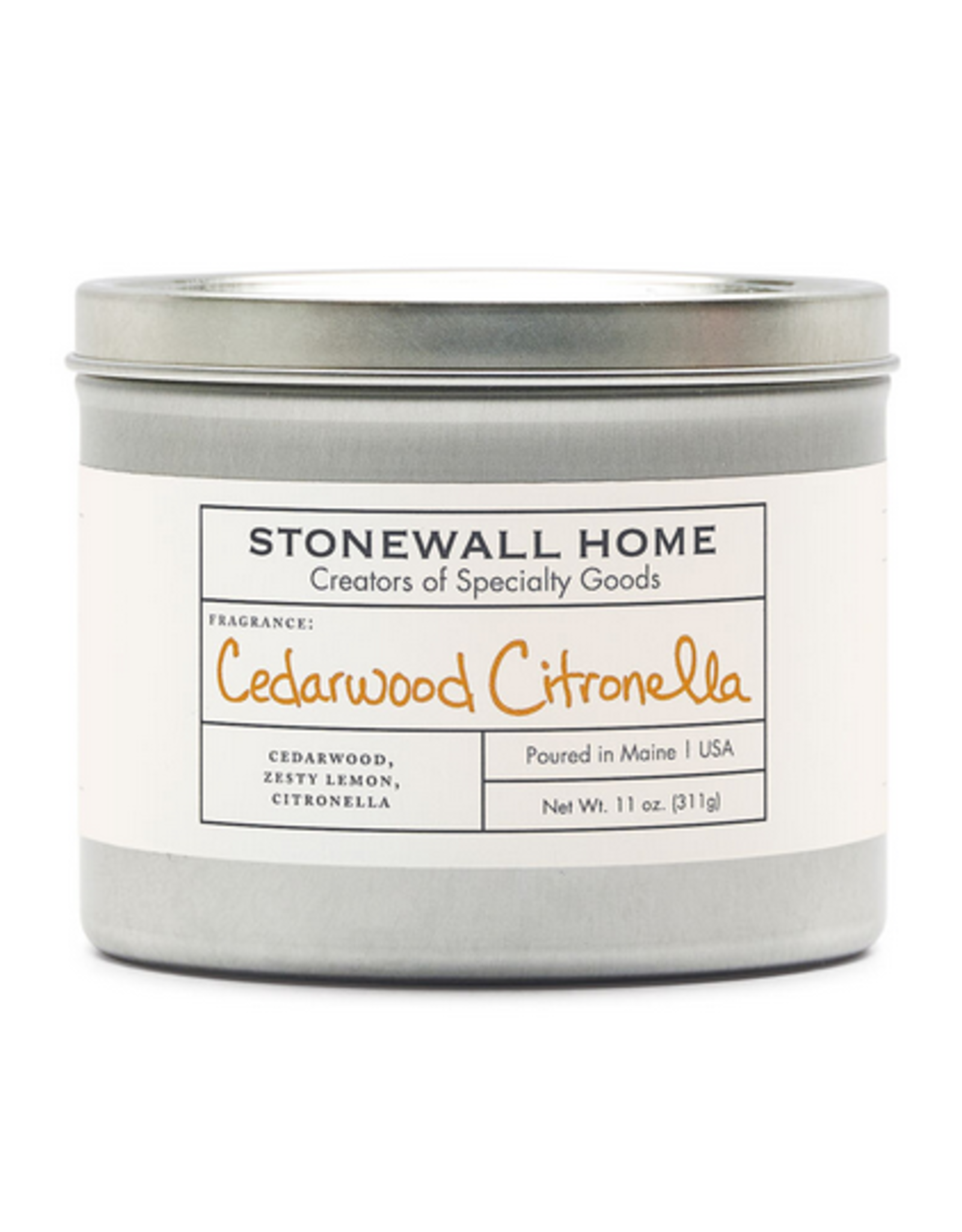 Stonewall Kitchen Cedarwood Citronella Candle