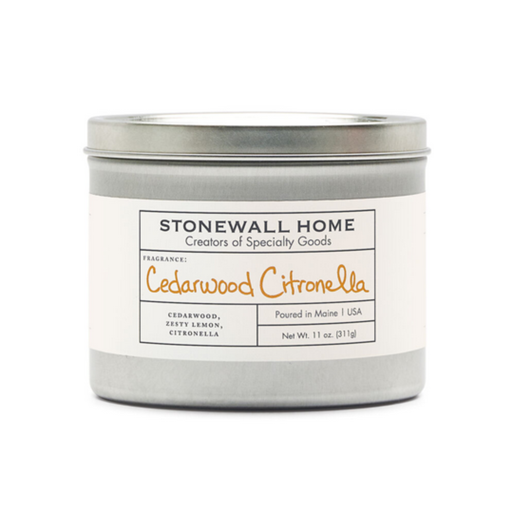 Stonewall Kitchen Cedarwood Citronella Candle