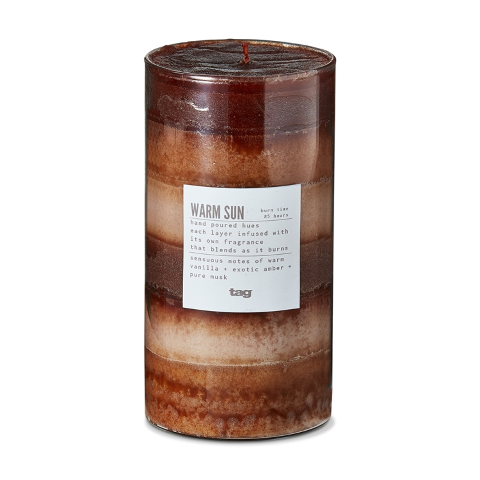Tag Candle, Large - Warm Sun | Tag
