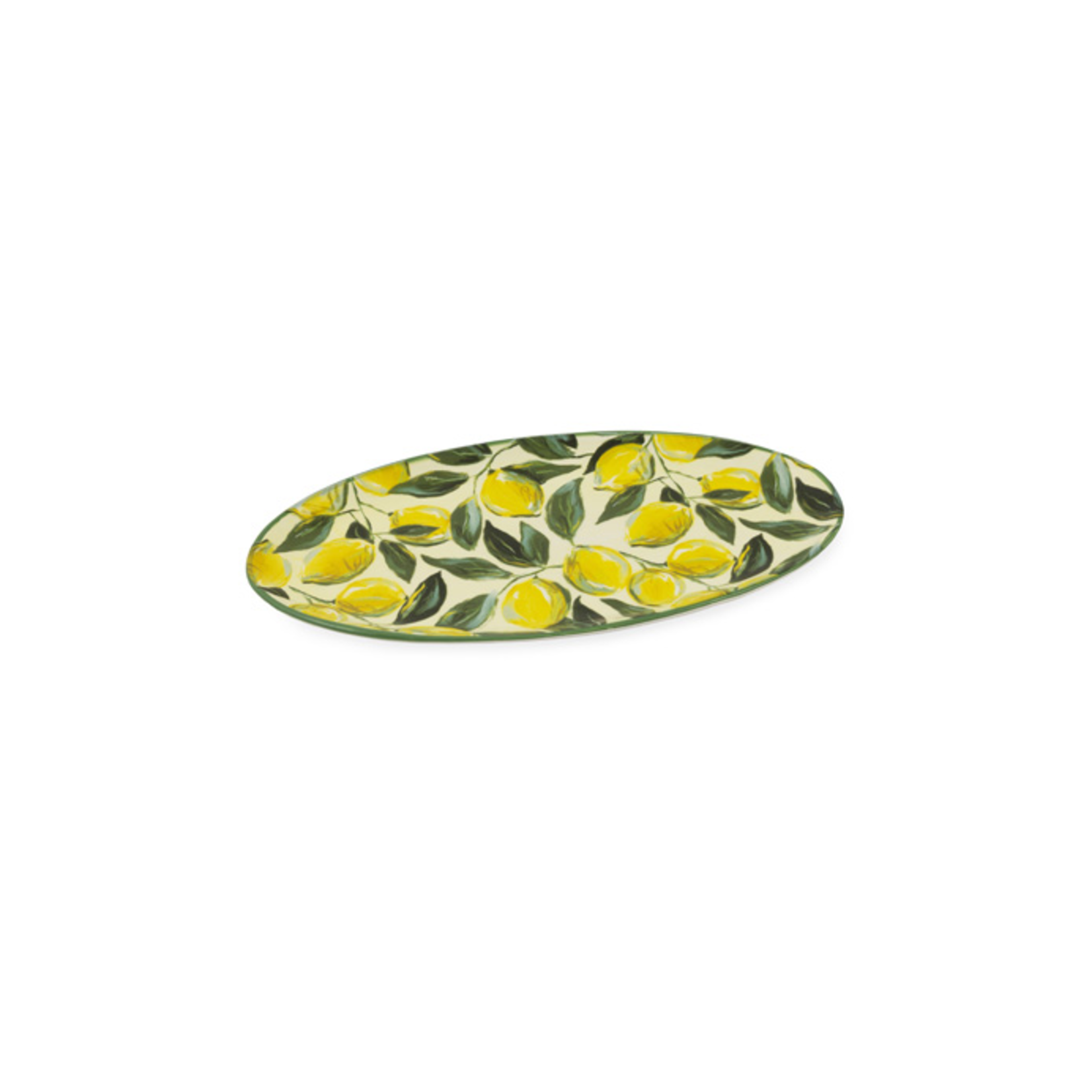 Boston International Oval Platter , Painterly Lemons | Boston International