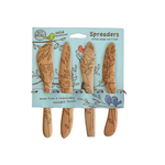 Talisman Design Beechwood Spreaders, Nature, Set4 | Talisman Design