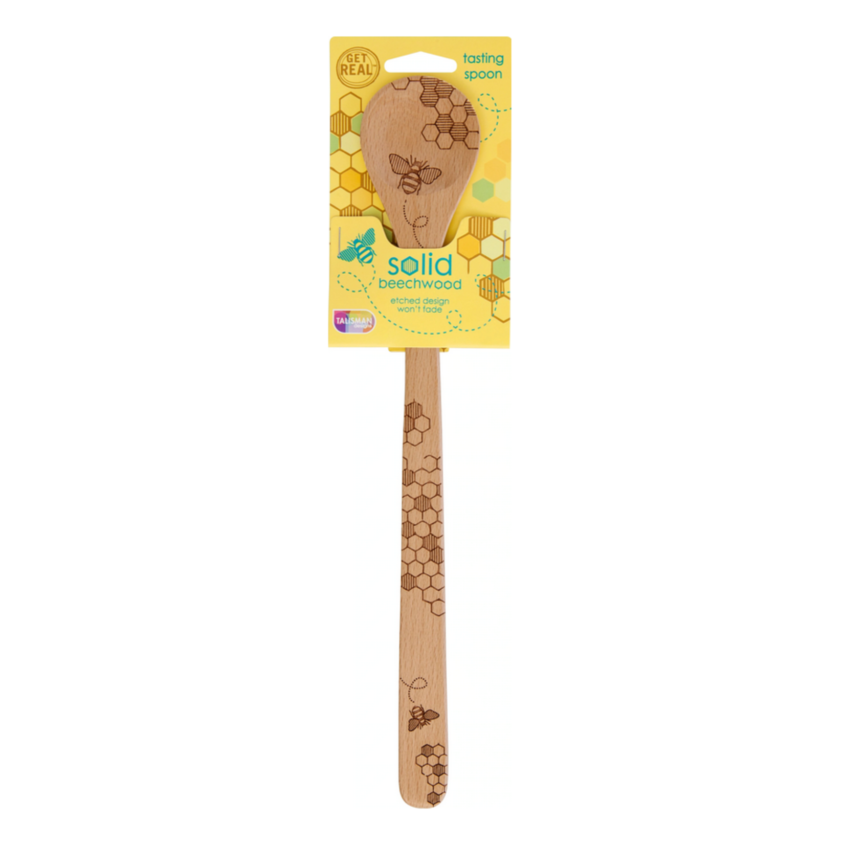Talisman Design Beechwood Tasting Spoon, Bee | Talisman Design