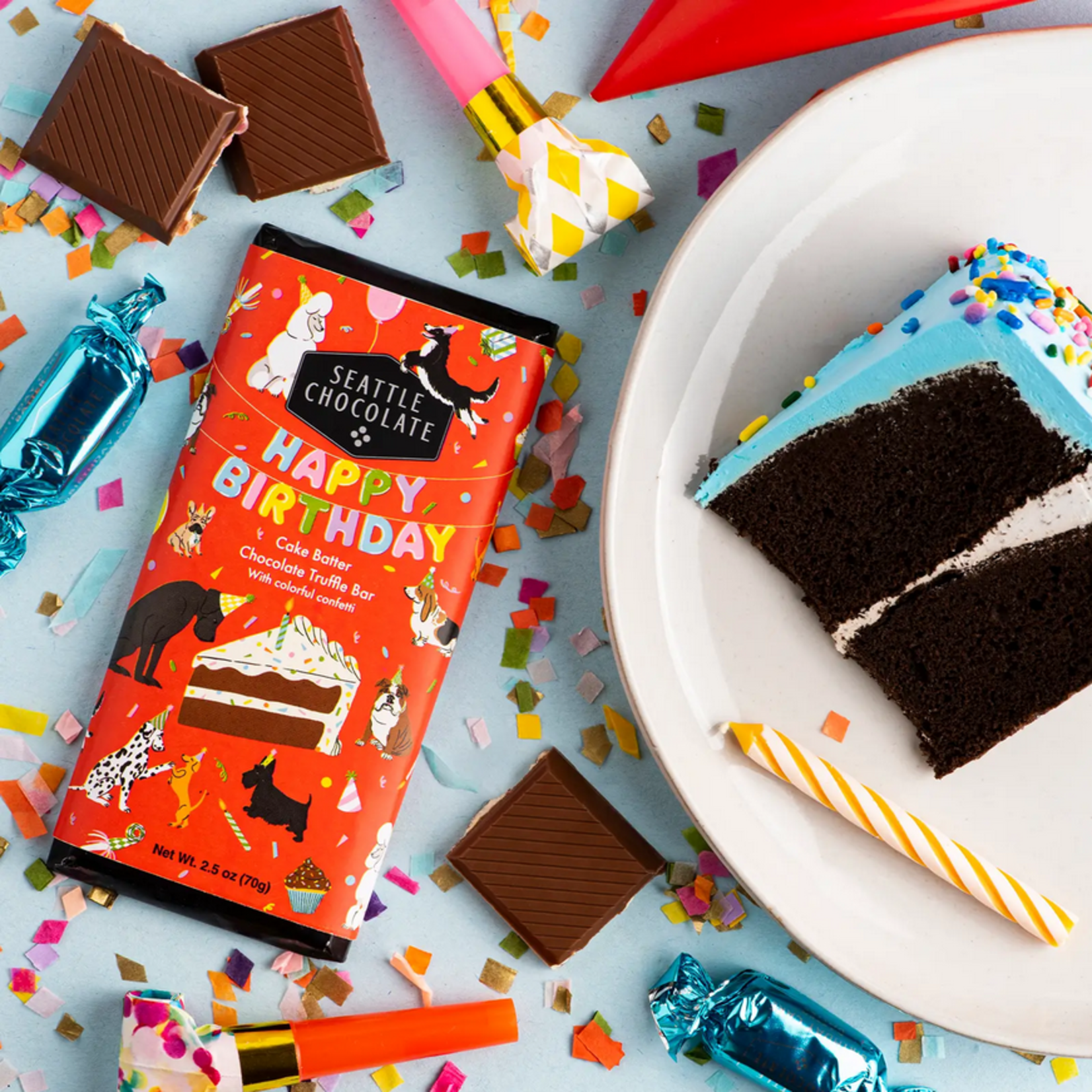 Seattle Chocolate Presents Maeve Happy Birthday Truffle Bar | Seattle Chocolate Presents Maeve