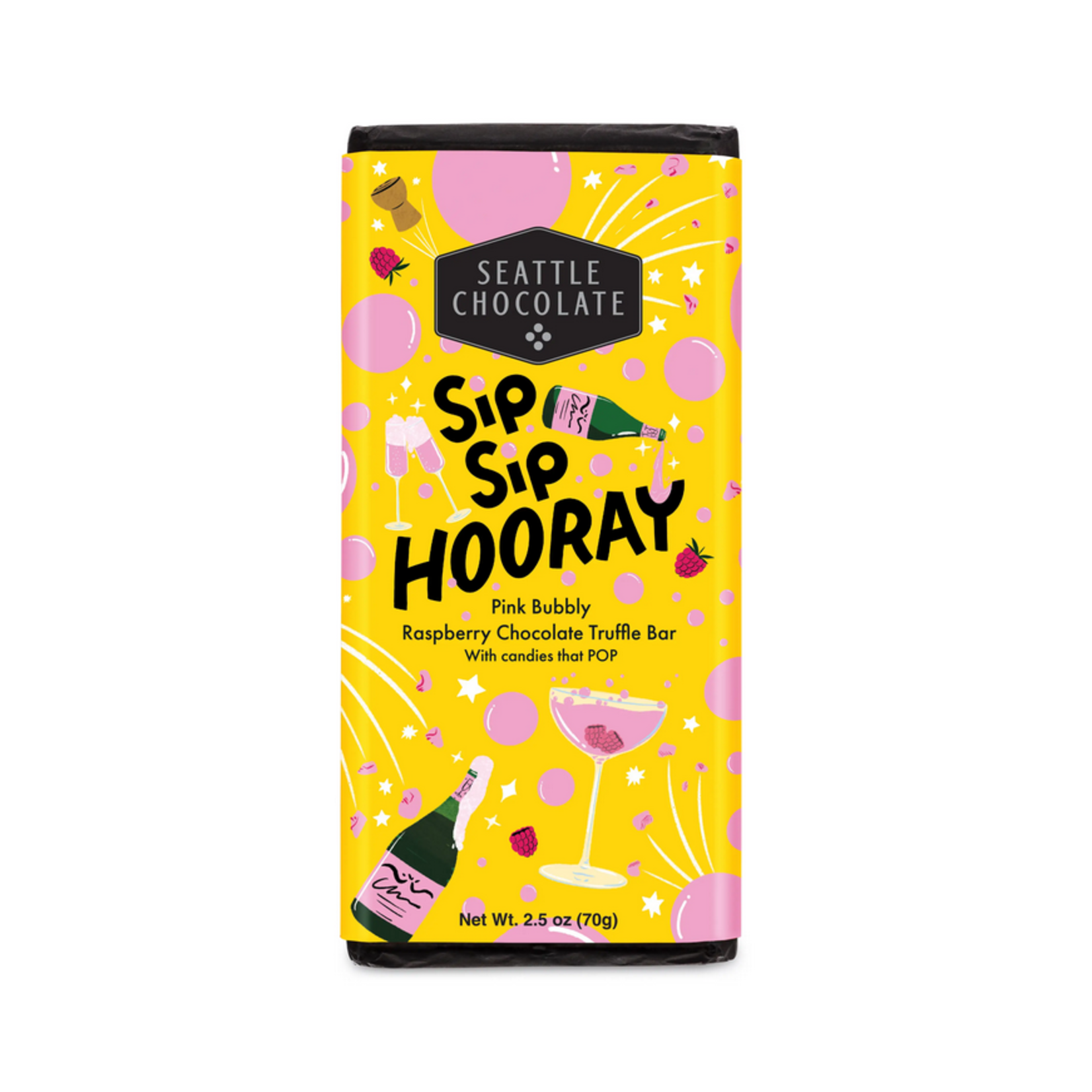 Seattle Chocolate Presents Maeve Sip Sip Hooray Truffle Bar | Seattle Chocolate Presents Maeve