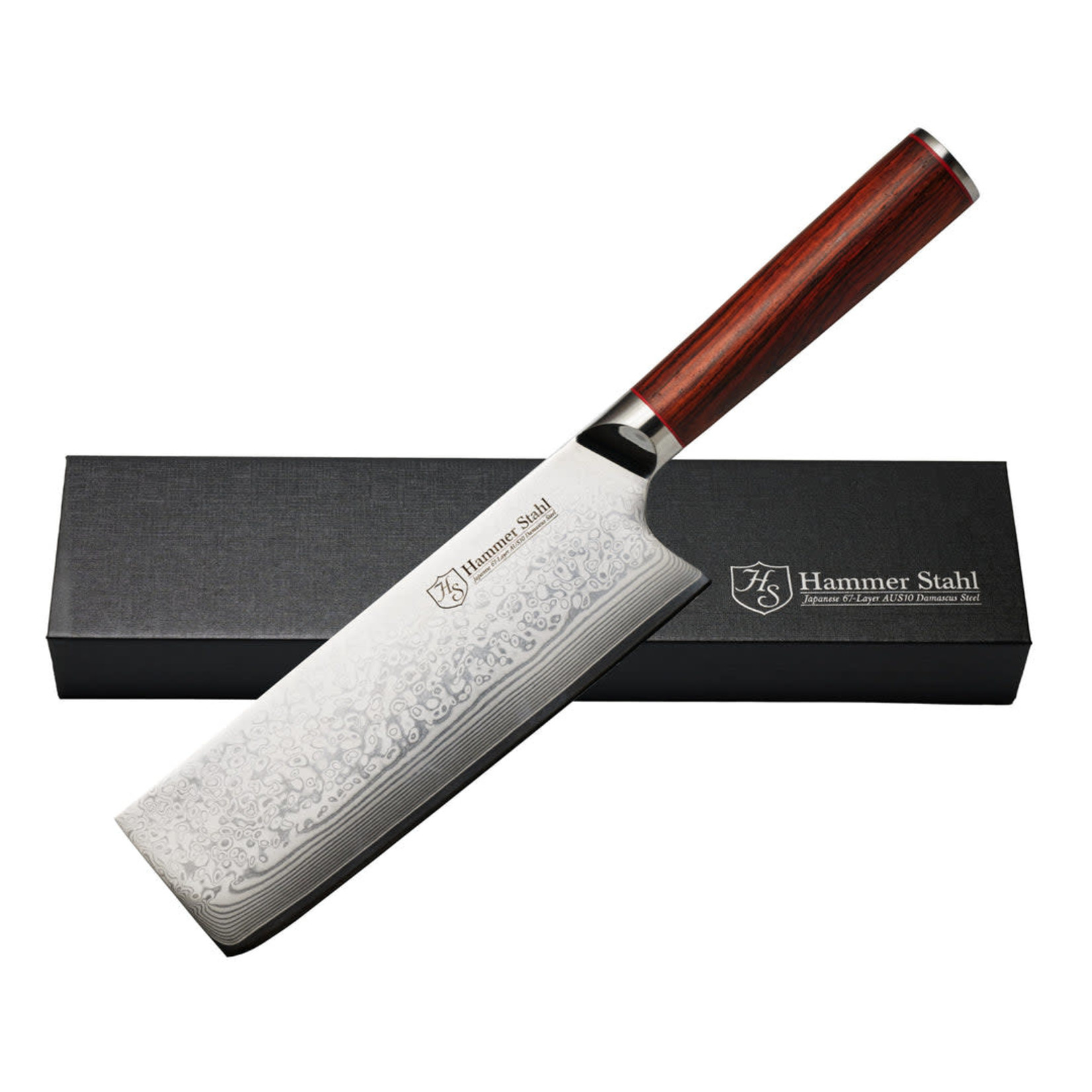 Hammer Stahl 7" Nakiri Knife, Damascus | Hammer Stahl