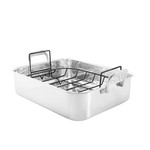 Chantal STAINLESS ROASTER W/COATD RACK - STAINLESS