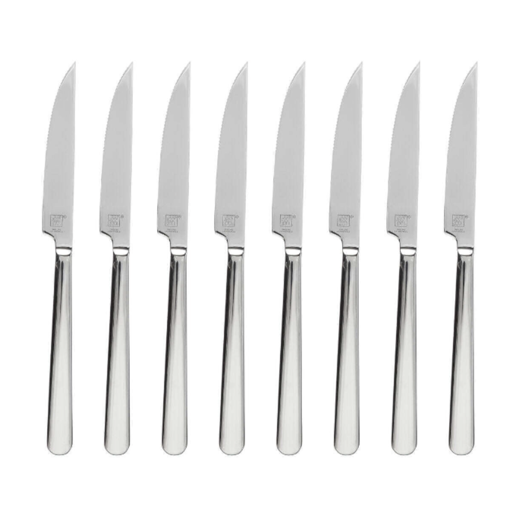Zwilling Promo Porterhouse 8-pc Steak Knife Set in Black Presentation Box, Stainless | Porterhouse Stainless