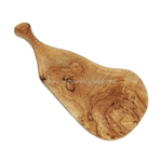 Naturally Med Olive Wood Cut/Serving Board - W/ Handle 16.5"