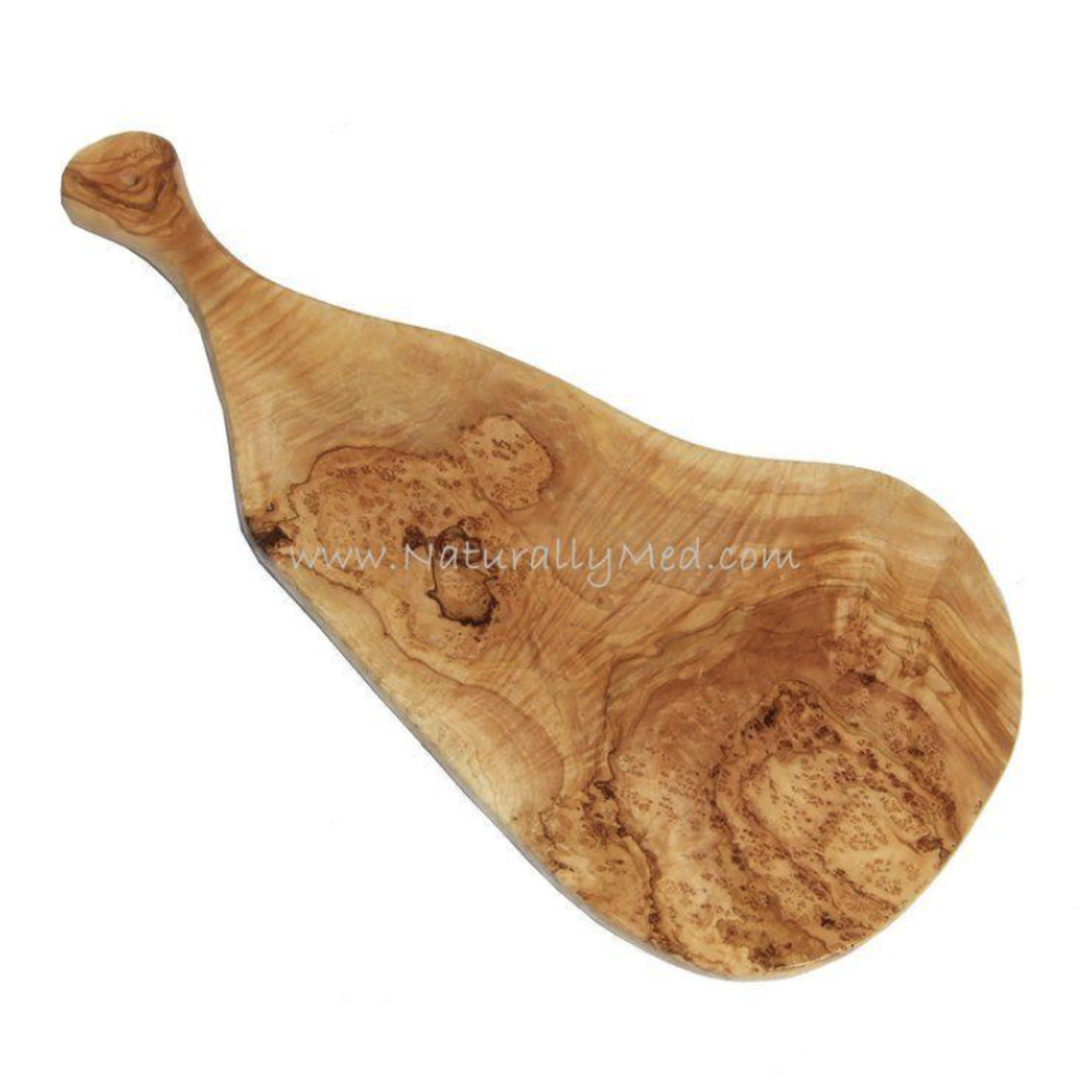 Naturally Med Olive Wood Cut/Serving Board W/ Handle - 13.5"