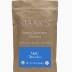 Sjaak's Organic Chocolates Couverture Melk Choc Bar 16oz