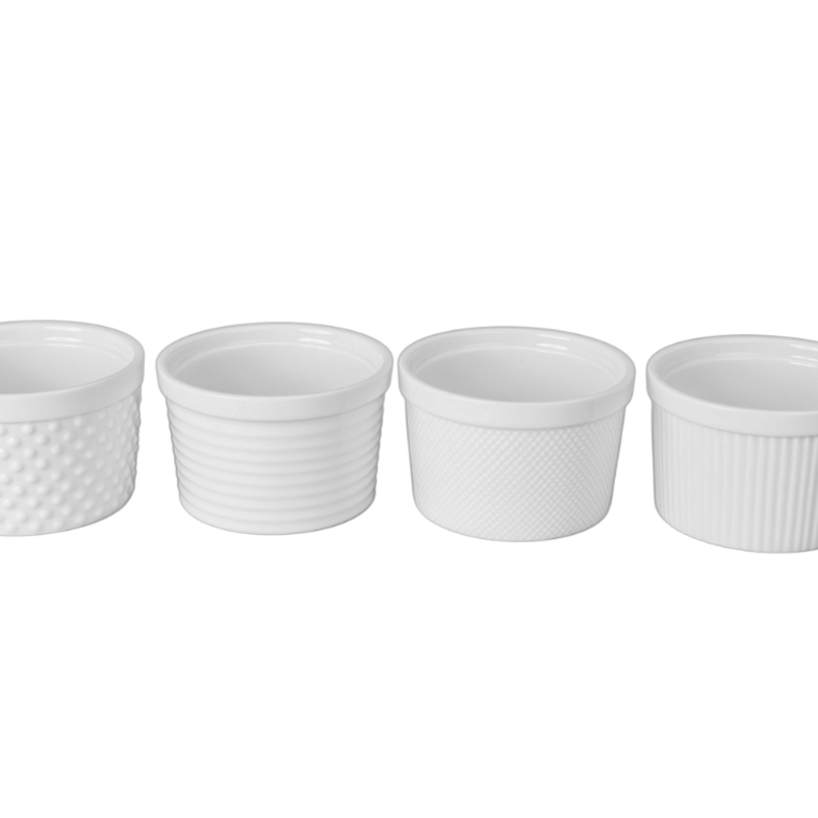 BIA Cordon Bleu Textured Ramekin, 12oz, white | BIA Cordon Bleu