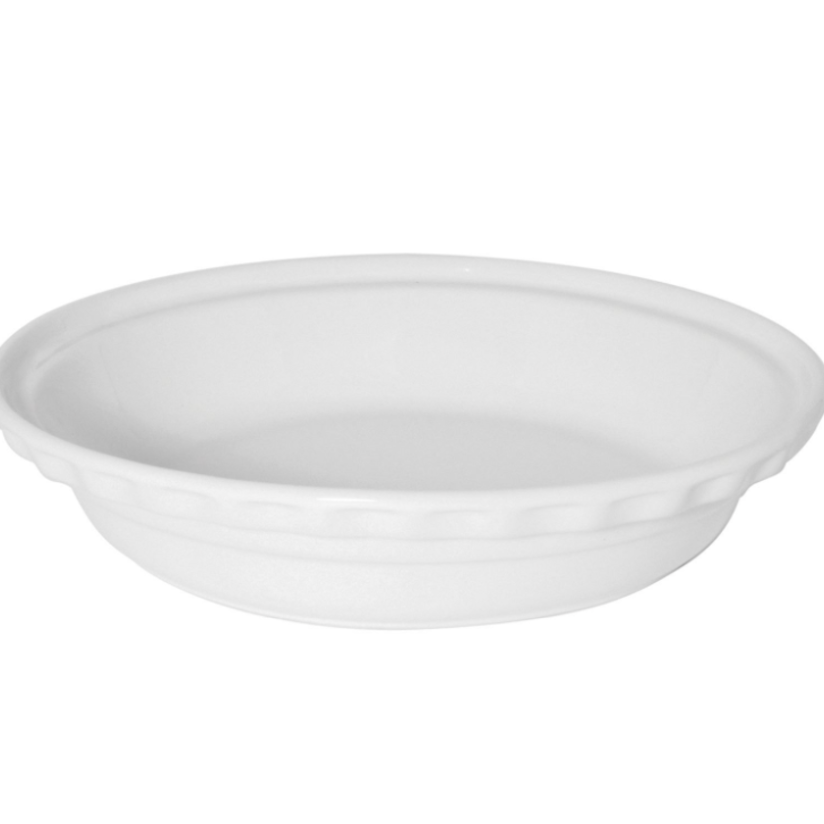 Chantal Deep Pie Dish, White, 9" | Chantal