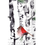 Boston International Guest Napkin, Bird In Birch
