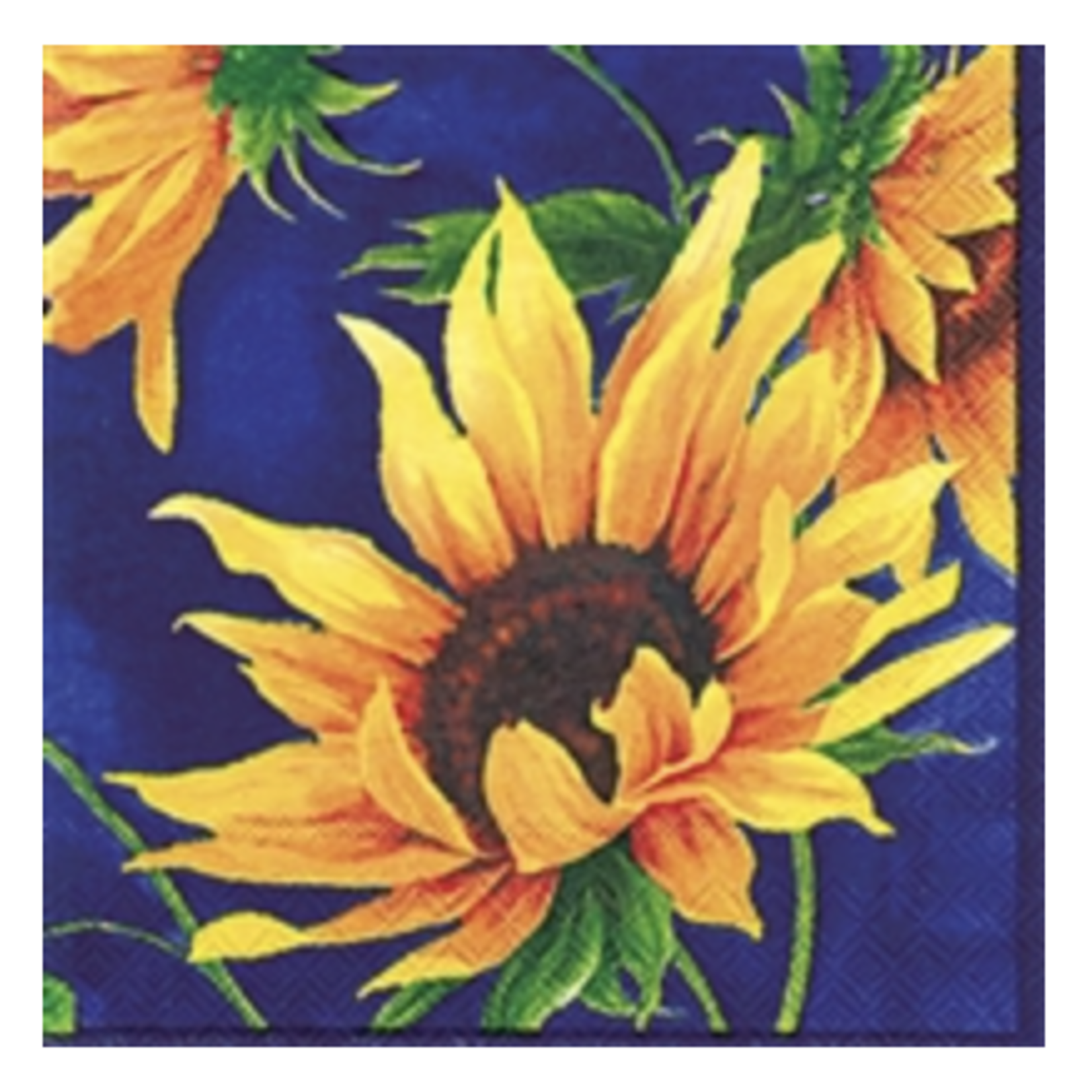 Boston International Cocktail Napkin, Sunshine - Blue
