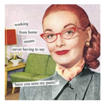 Boston International Cocktail Napkin, Working From Home | Boston International